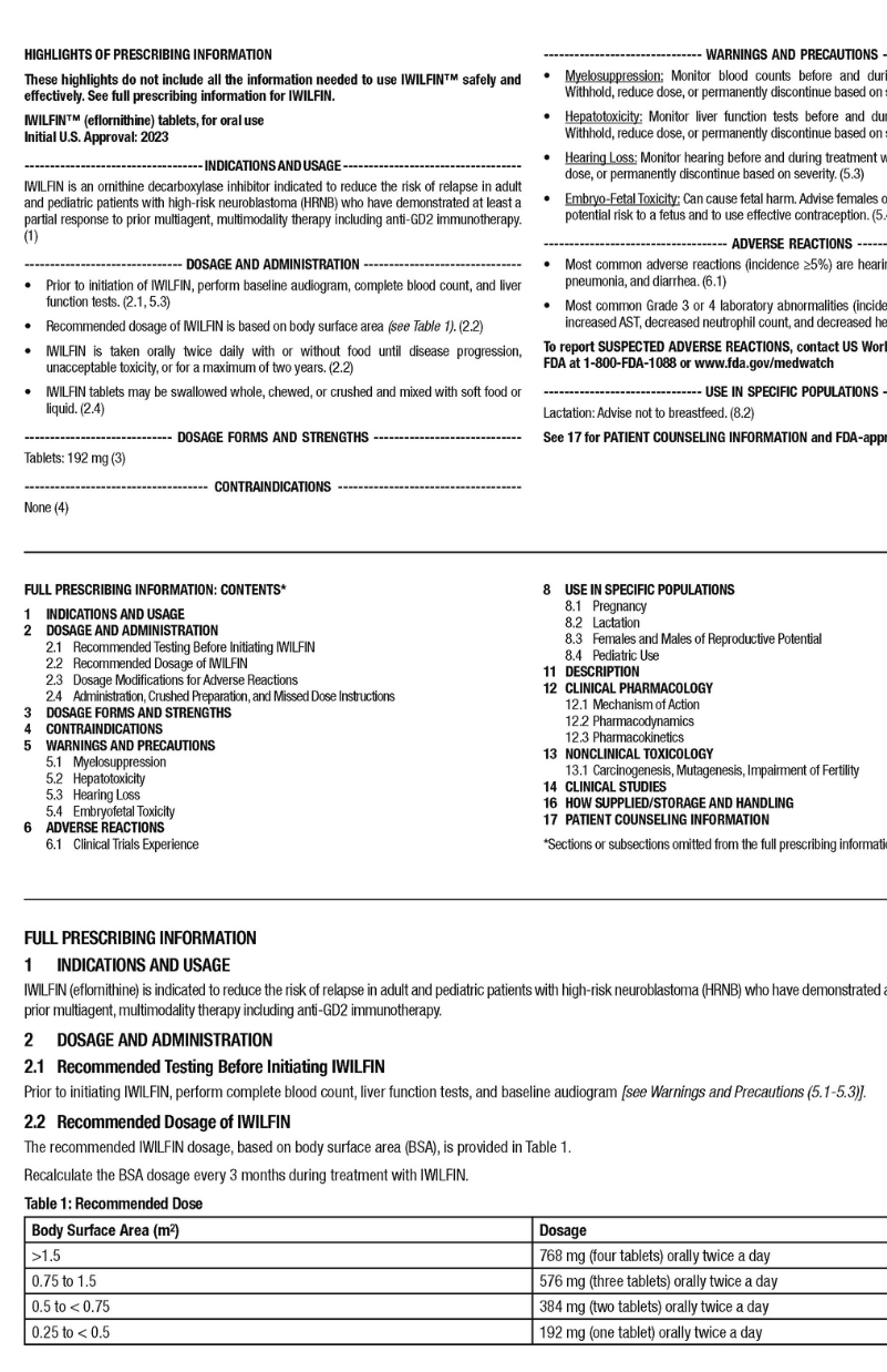Patient Prescribing Information cover page image